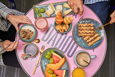 Detail of the Breakfast at DADOU hotel Paris 17